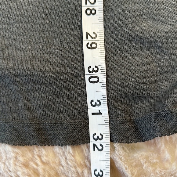 Eileen Fisher | Lightweight Sheer Knit Tunic in a Charcoal Color - Picture 7 of 9